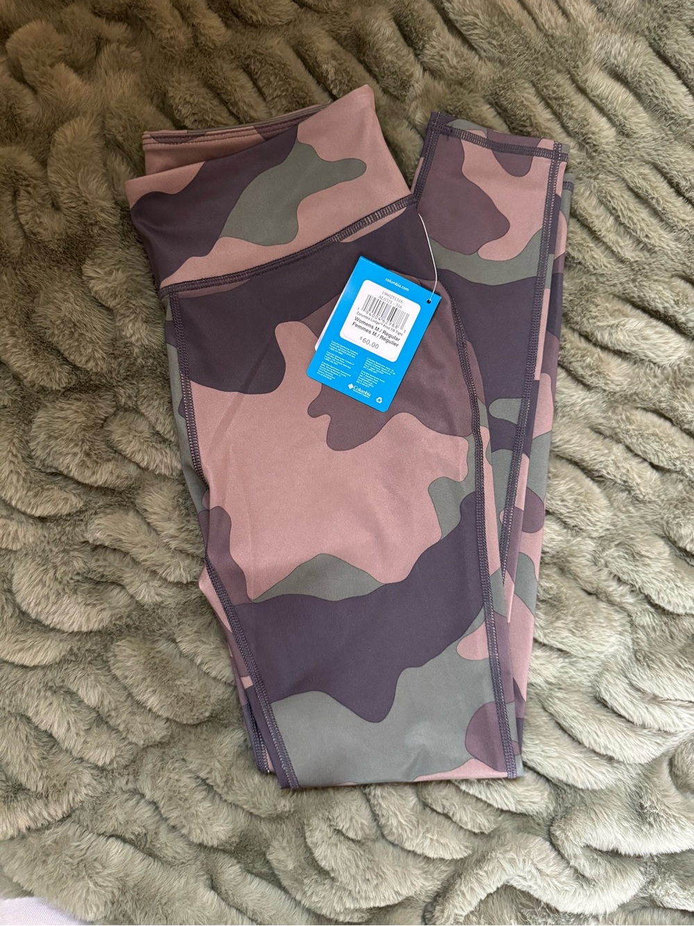 NWT Columbia Lodge Camo 7/8 Hiking Leggings Women’s M